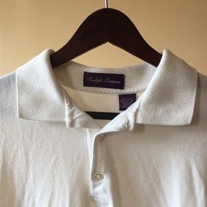 Polo Ralph Lauren purple label polo shirt white